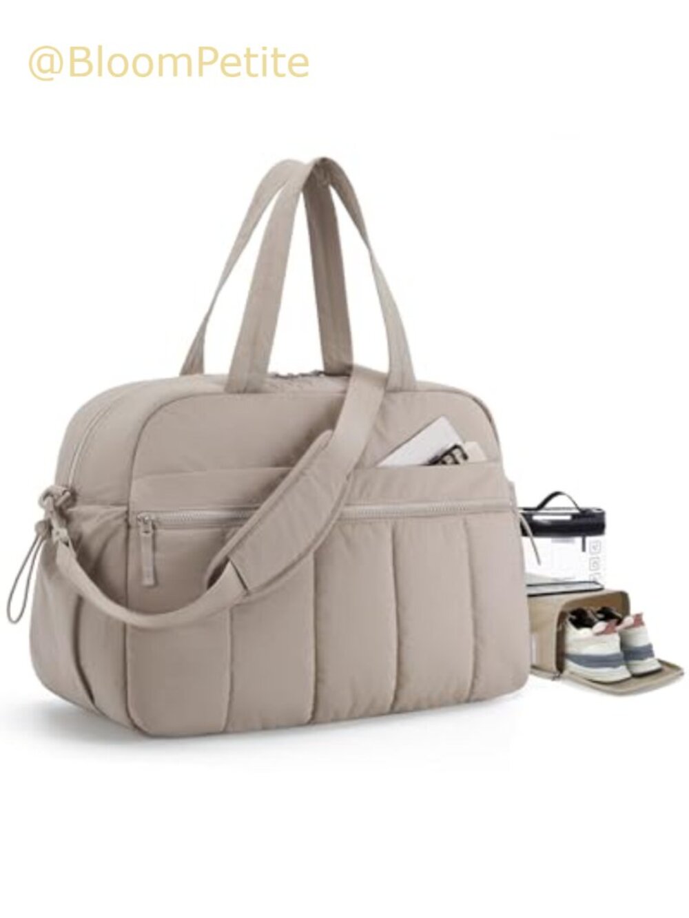Travel Duffle Bag Gym Weekender Carry On Taslan Laptop Shoe Compartment